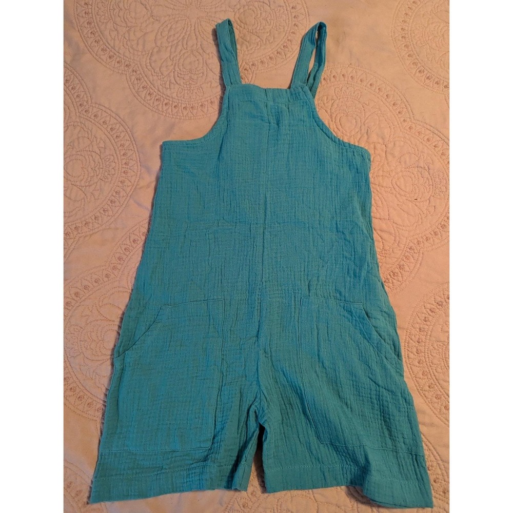 L &‎ D Blue Romper Medium 7/8